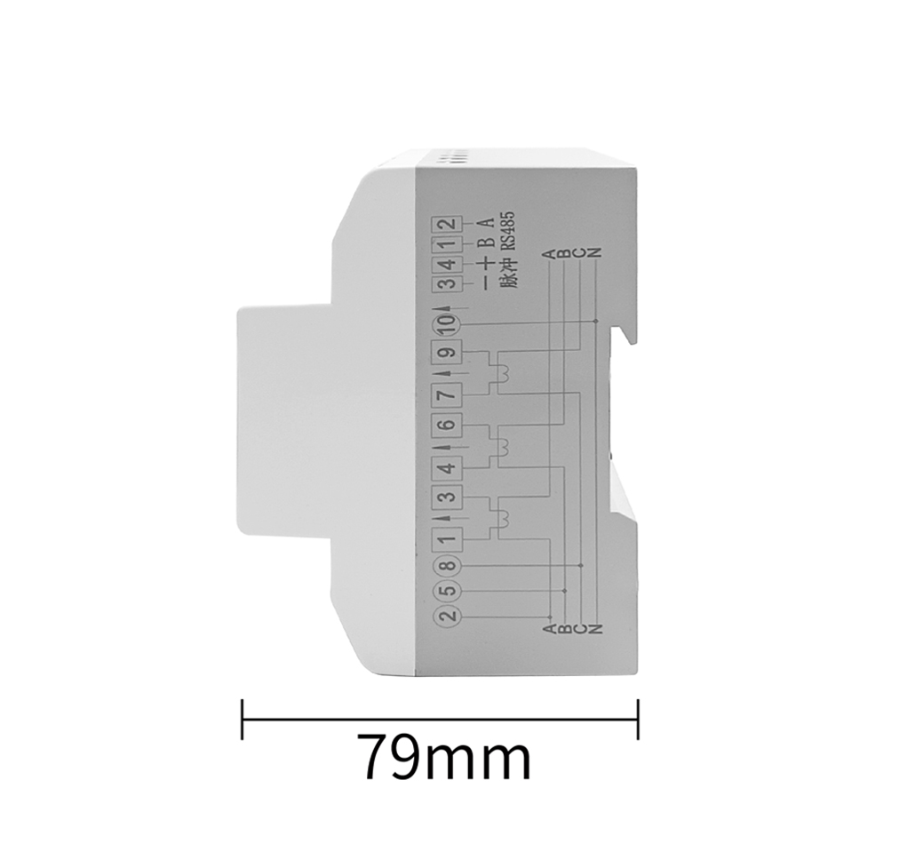 三相四線電子式電能表(導(dǎo)軌7P互感)